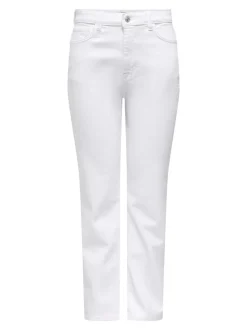ONLEMEL Hohe Taille Gerade geschnitten Knöchellang Jeans