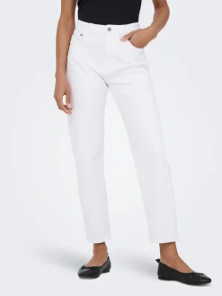 ONLEMEL Hohe Taille Gerade geschnitten Knöchellang Jeans