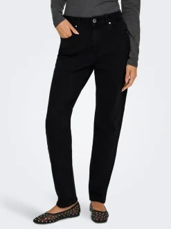 ONLEMEL Hohe Taille Gerade geschnitten Knöchellang Jeans