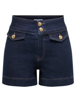 ONLEMILIA Hohe Taille Normal geschnitten Jeans-Shorts