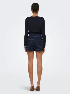 ONLEMILIA Hohe Taille Normal geschnitten Jeans-Shorts