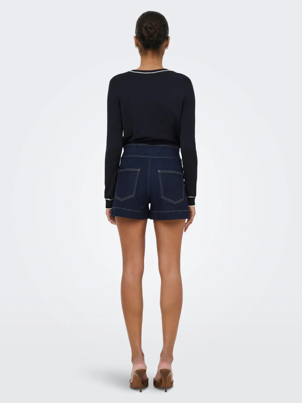 ONLEMILIA Hohe Taille Normal geschnitten Jeans-Shorts