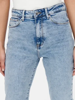 ONLEMILY Ankel Hohe Taille Gerade geschnitten Jeans