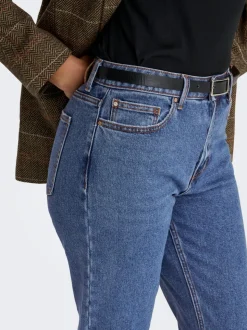ONLEMILY Hohe Taille Gerade geschnitten Verkürzt Jeans