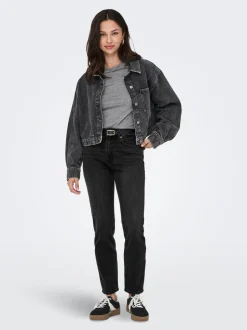 ONLEMILY Hohe Taille Gerade geschnitten Knöchellang Jeans