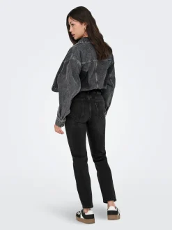ONLEMILY Hohe Taille Gerade geschnitten Knöchellang Jeans