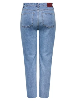 ONLEMILY Hohe Taille Gerade geschnitten Verkürzt Jeans