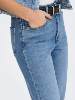 ONLEMILY Hohe Taille Gerade geschnitten Knöchellang Jeans