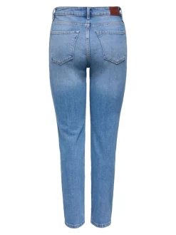 ONLEMILY Ankel Hohe Taille Gerade geschnitten Jeans