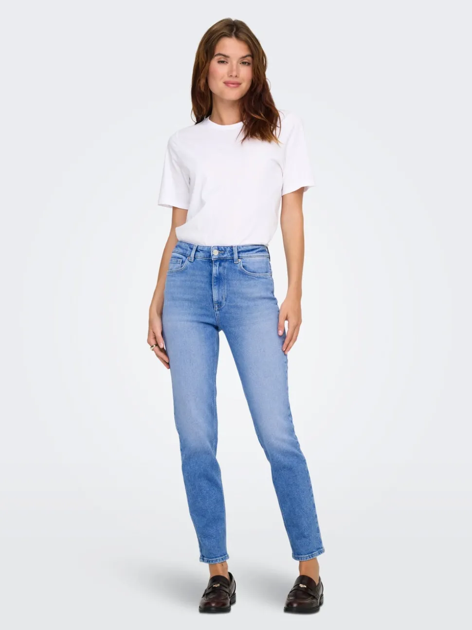 ONLEMILY Hohe Taille Gerade geschnitten Knöchellang Jeans