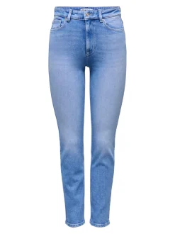 ONLEMILY Hohe Taille Gerade geschnitten Knöchellang Jeans