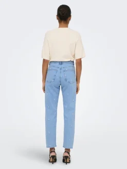 ONLEMILY Hohe Taille Gerade geschnitten Knöchellang Jeans