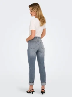 ONLEMILY Hohe Taille Gerade geschnitten Knöchellang Jeans
