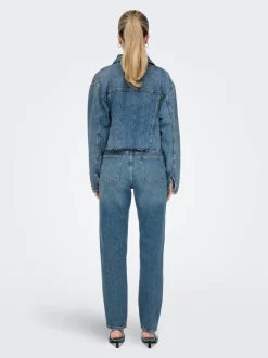 ONLEMILY Hohe Taille Gerade geschnitten Knöchellang Jeans