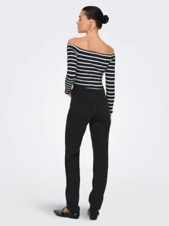 ONLEMILY Hohe Taille Gerade geschnitten Jeans