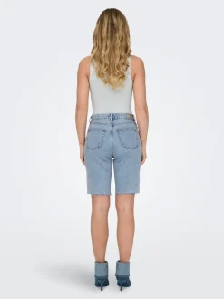 ONLEMILY Hohe Taille Gerade geschnitten Jeans-Shorts