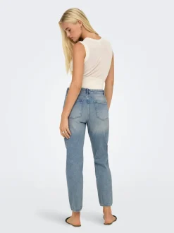 ONLEMILY Hohe Taille Gerade geschnitten Knöchellang Jeans