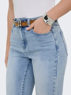 ONLEMILY-MILA Hohe Taille Gerade geschnitten Knöchellang Jeans
