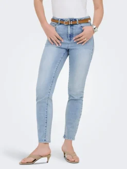 ONLEMILY-MILA Hohe Taille Gerade geschnitten Knöchellang Jeans