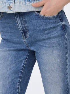 ONLEMILY-MILA Hohe Taille Gerade geschnitten Knöchellang Jeans