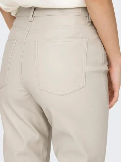 ONLEMILY Normal geschnitten Kunstlederhosen