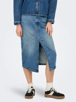 ONLENYA Denim Jeansrock Midirock