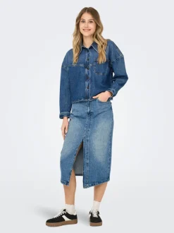 ONLENYA Denim Jeansrock Midirock