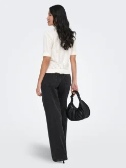 ONLEZRA Niedrige Taille Weiter Beinschnitt Jeans