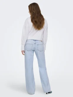 ONLEZRA Niedrige Taille Weiter Beinschnitt Jeans
