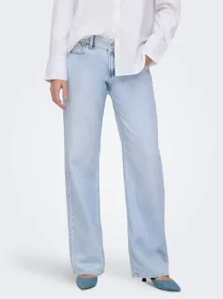 ONLEZRA Niedrige Taille Weiter Beinschnitt Jeans