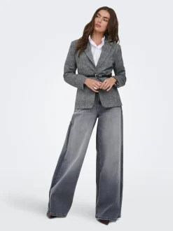 ONLFRANCESCA Mittlere Taille Weiter Beinschnitt Jeans