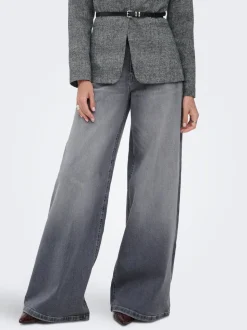 ONLFRANCESCA Mittlere Taille Weiter Beinschnitt Jeans