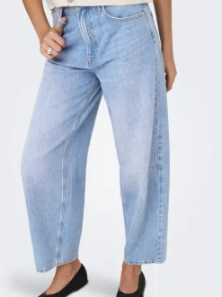 ONLFRANKIE Hohe Taille Barrel Fit Knöchellang Jeans