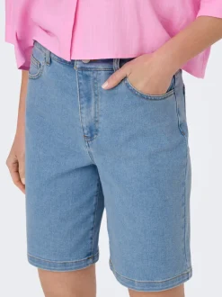 ONLFRIDA Hohe Taille Normal geschnitten Bermuda Shorts
