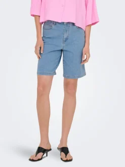 ONLFRIDA Hohe Taille Normal geschnitten Bermuda Shorts