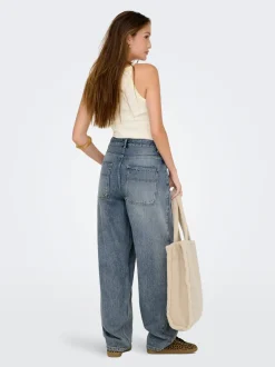 ONLGIA Mittlere Taille Baggy Fit Jeans
