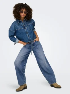 ONLGIANNA Mittlere Taille Ballon Schnitt Jeans