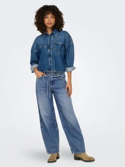 ONLGIANNA Mittlere Taille Ballon Schnitt Jeans