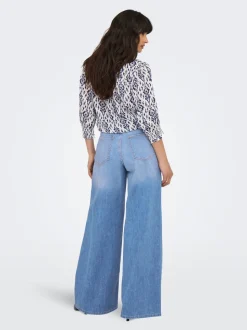 ONLGIULIA Hohe Taille Weiter Beinschnitt Jeans