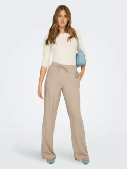 ONLGOA Gerade geschnitten Leinen Hose