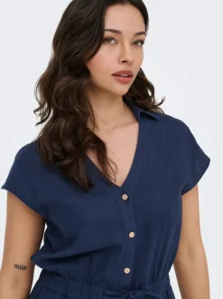 ONLGOA Leinen Playsuit