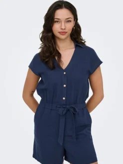 ONLGOA Leinen Playsuit