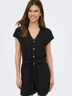 ONLGOA Leinen Playsuit
