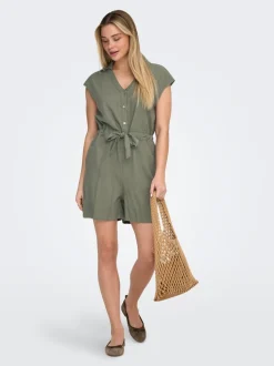 ONLGOA Leinen Playsuit