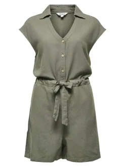ONLGOA Leinen Playsuit