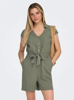 ONLGOA Leinen Playsuit