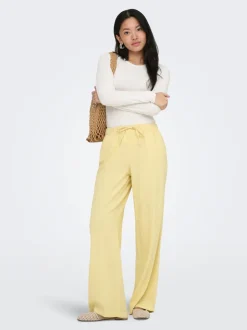 ONLGOA Gerade geschnitten Leinen Hose