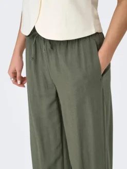 ONLGOA Gerade geschnitten Leinen Hose