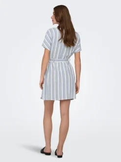 ONLGOA Leinen Kurzes Kleid