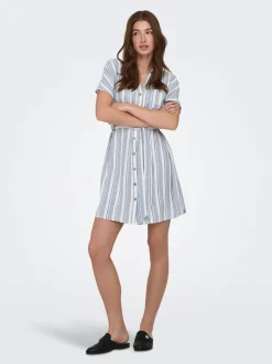 ONLGOA Leinen Kurzes Kleid